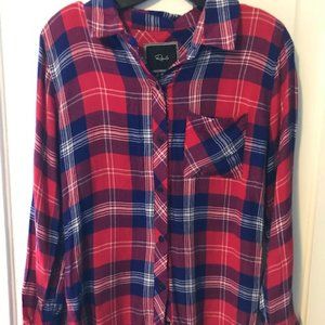 Rails Hunter Red & Blue Plaid Shirt XS